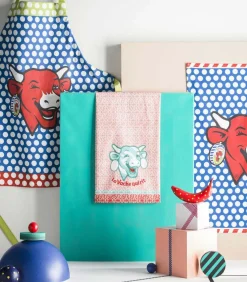 Coucke LA VACHE QUI RIT - Tafellinnen Badstof keukenhanddoek