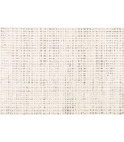 Oviala Laagpolig vloerkleed met ecru vierkant patroon 120 x 170 cm