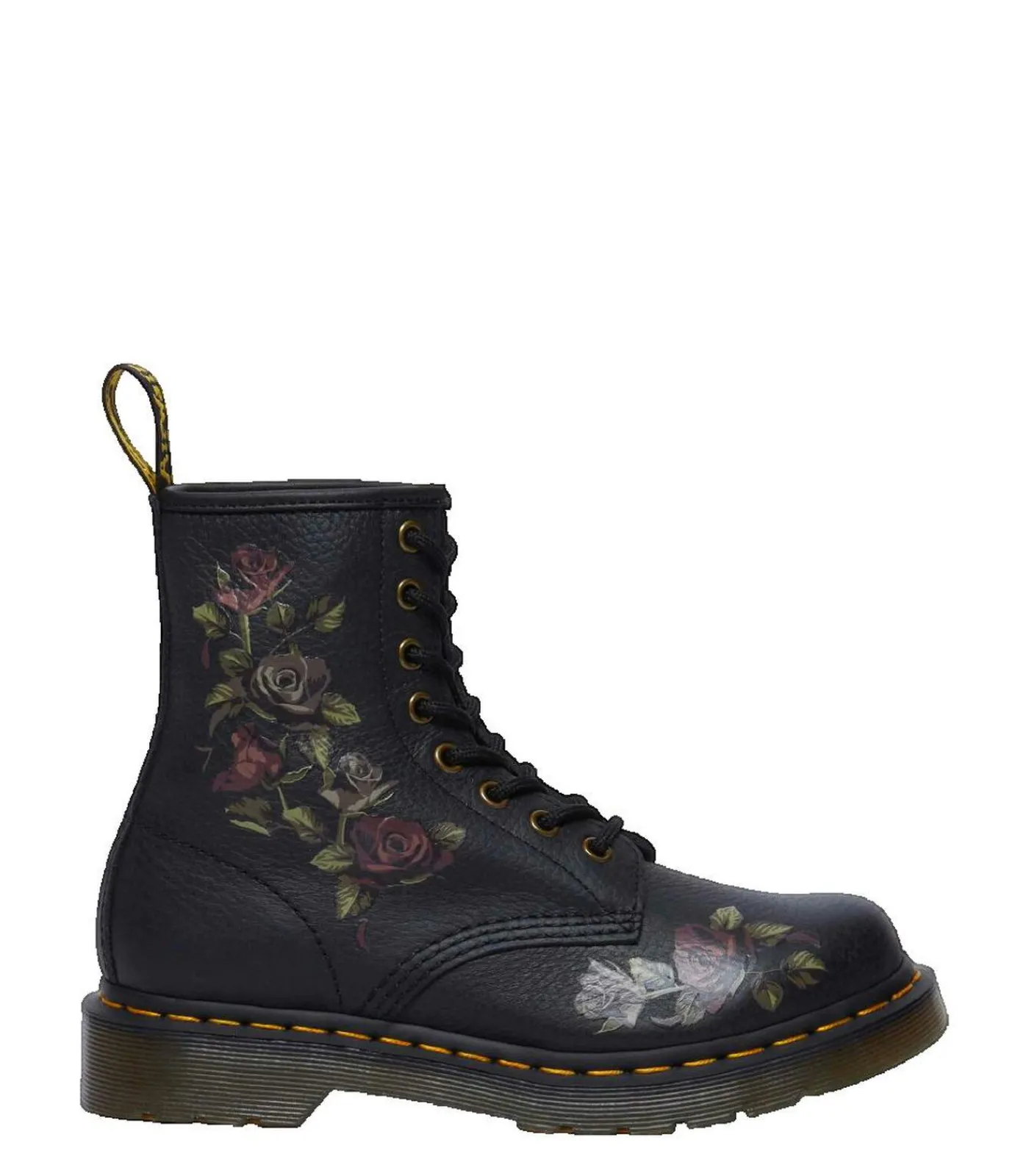 Hot Laarzen Dr. Martens 1460 Decayed Roses zwart DAMES Schoenen