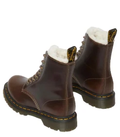 Sale Laarzen Dr. Martens 1460 kaki met borduurwerk DAMES Schoenen