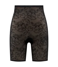 DAMES Bye Bra Lacy Short Met Hoge Taille | Zwart S