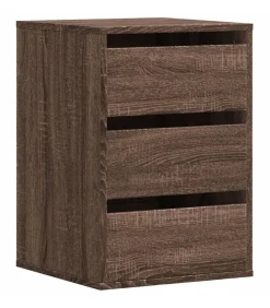 Sale Ladekast 40x41x58 cm bewerkt hout bruin eikenkleurig Meubels