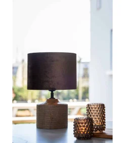 New Lampenkap Gemstone - Bruin - 25x25x18cm Lampenkappen