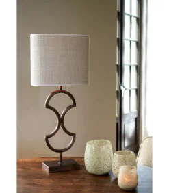 Light & Living Lampenkap Ovaal Saverna - Eiwit - 30x15x25cm