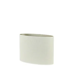 Light & Living Lampenkap Ovaal Saverna - Eiwit - 30x15x25cm