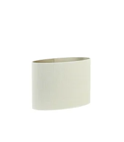 Light & Living Lampenkap Ovaal Saverna - Eiwit - 30x15x25cm