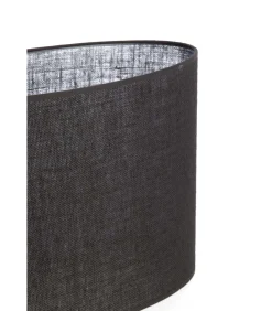 Light & Living Lampenkap ovaal Sendai - Zwart - 38x17.5x28cm