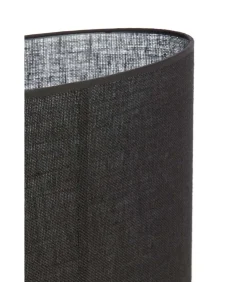 Light & Living Lampenkap ovaal Sendai - Zwart - 38x17.5x28cm