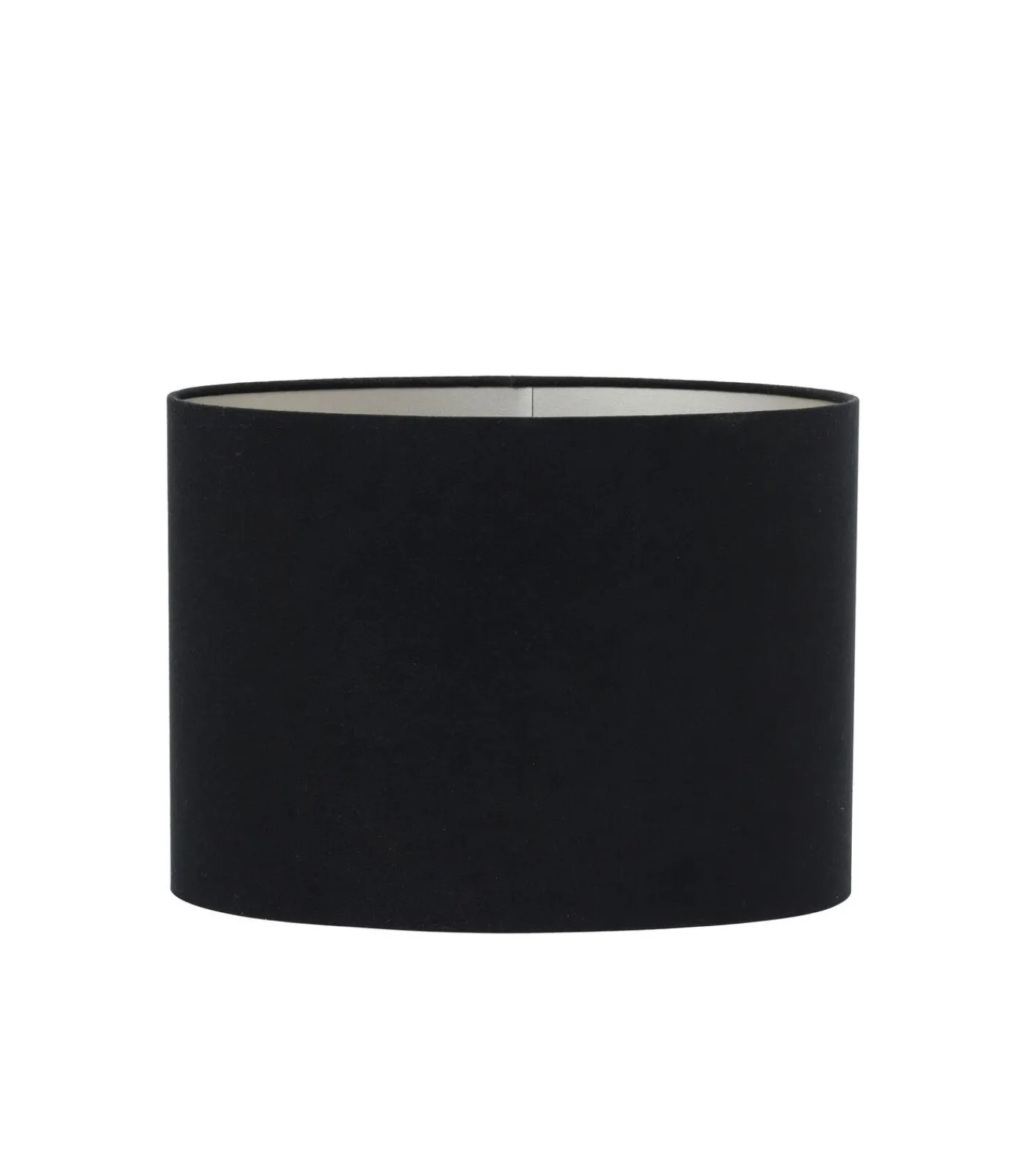 Light & Living Lampenkap Ovaal Velours - Zwart - 30x15x25cm