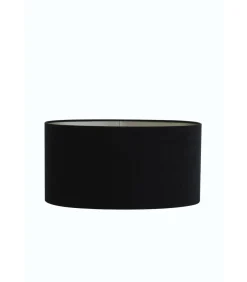 Discount Lampenkap Ovaal Velours - Zwart - 45x21x22cm Lampenkappen
