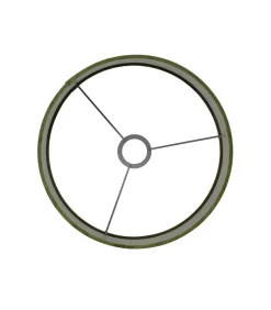 Light & Living Lampenkap Velours - Groen - 25x25x18cm