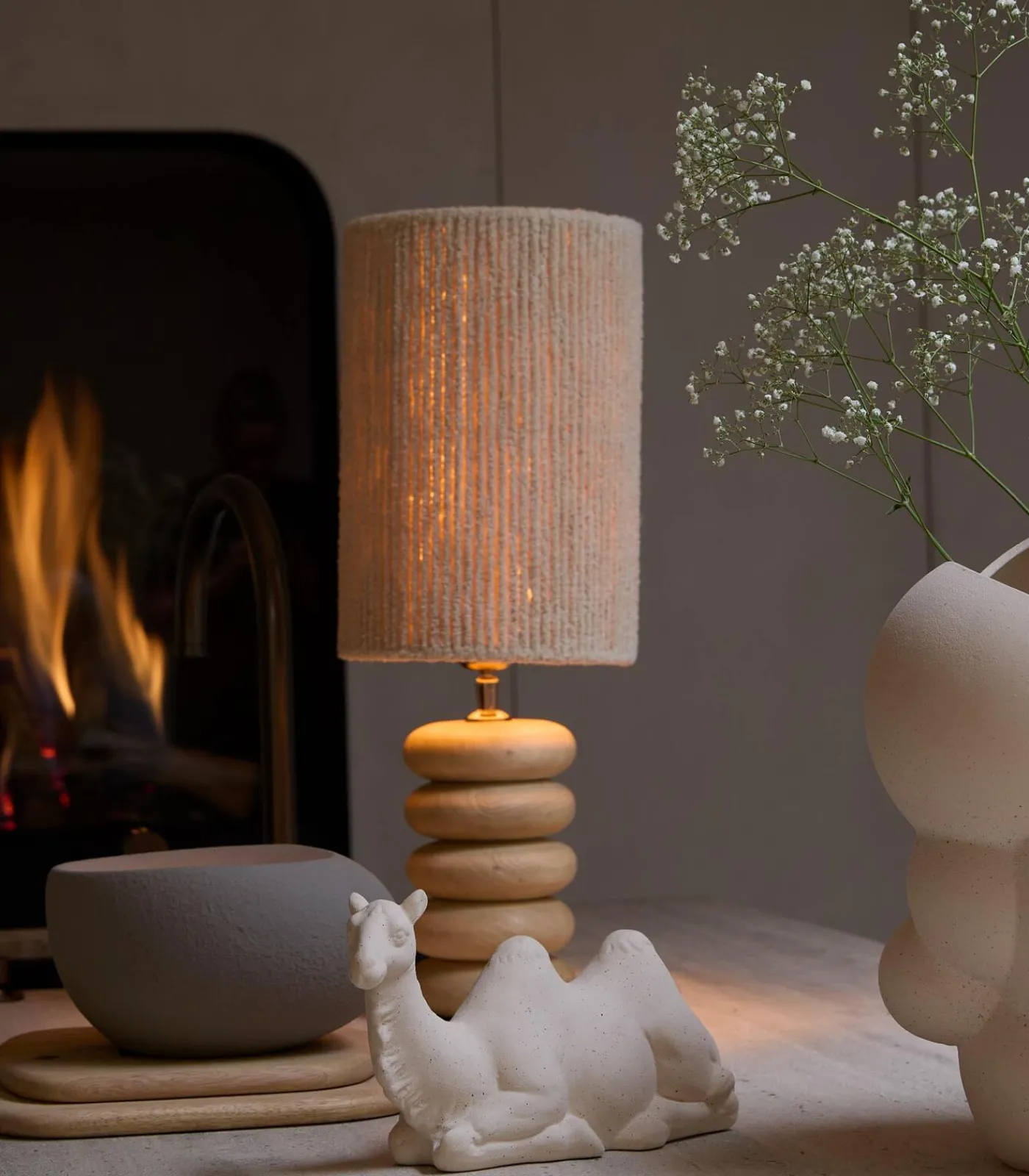 New Lampvoet Budongo - Bruin - Ø12x21cm Muurverlichting