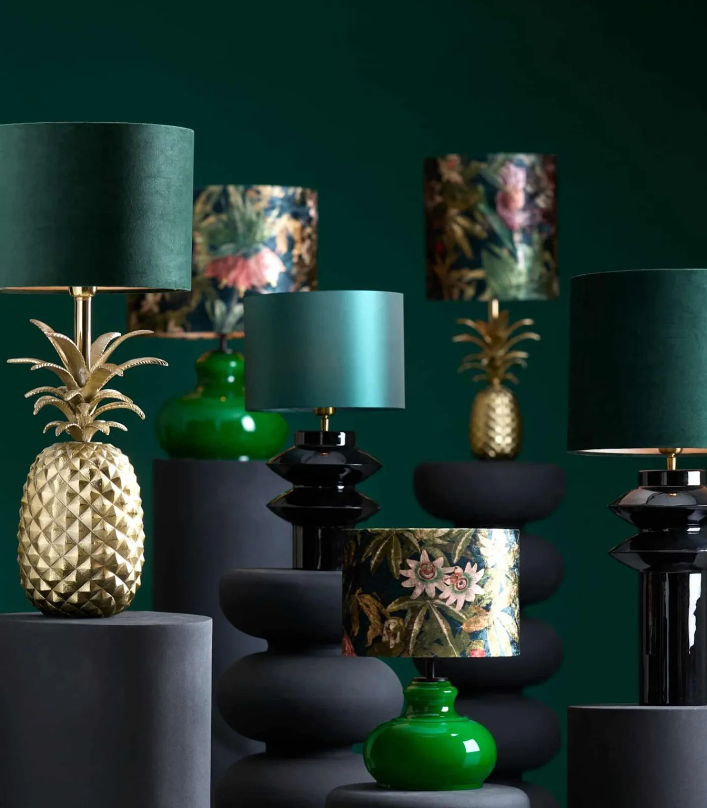 Light & Living Lampvoet Petch - Zwart - Ø22cm