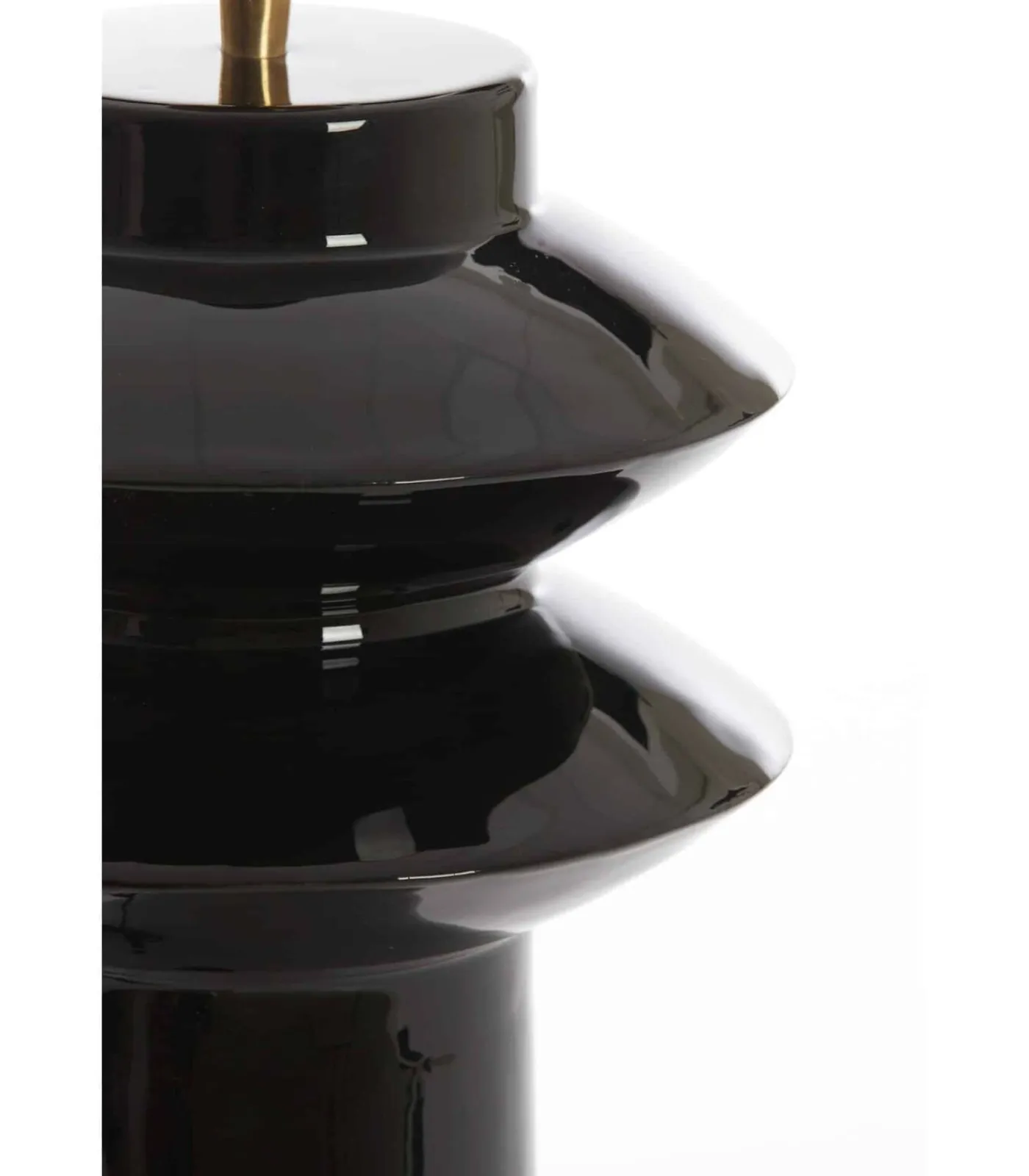 Light & Living Lampvoet Petch - Zwart - Ø22cm