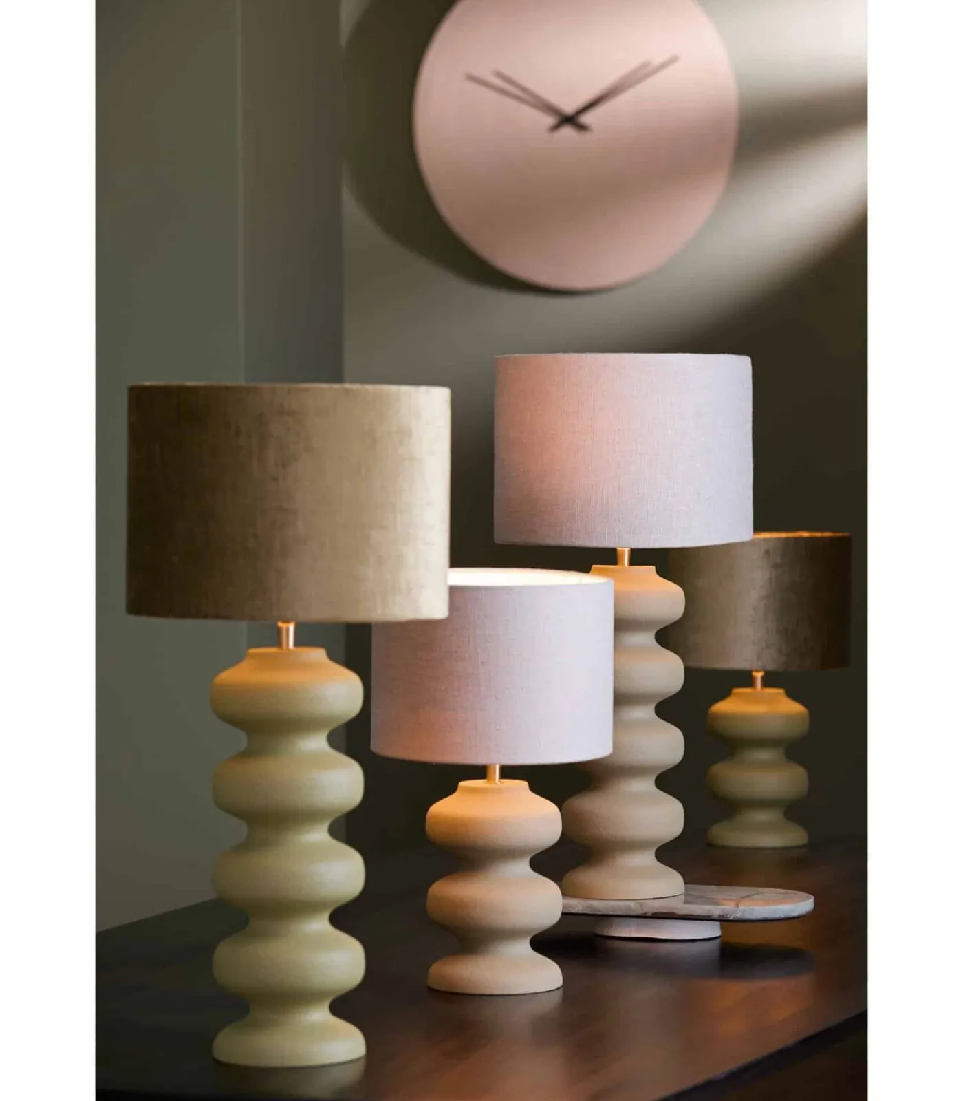 Light & Living Lampvoet Soroca - Bruin - Ø15x42cm