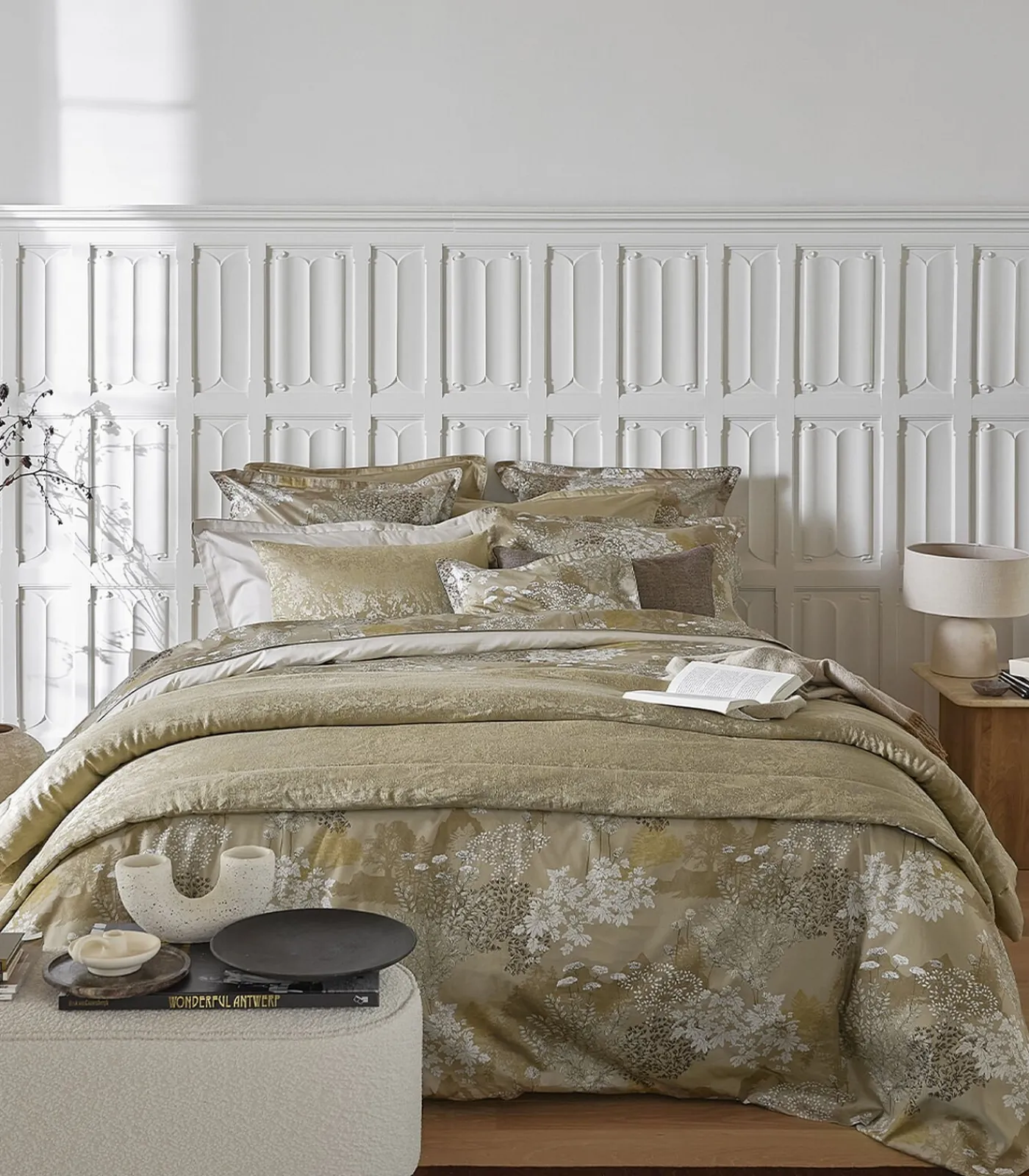 Hot Lande - Effen kussensloop in biologisch katoen satijn Lakens