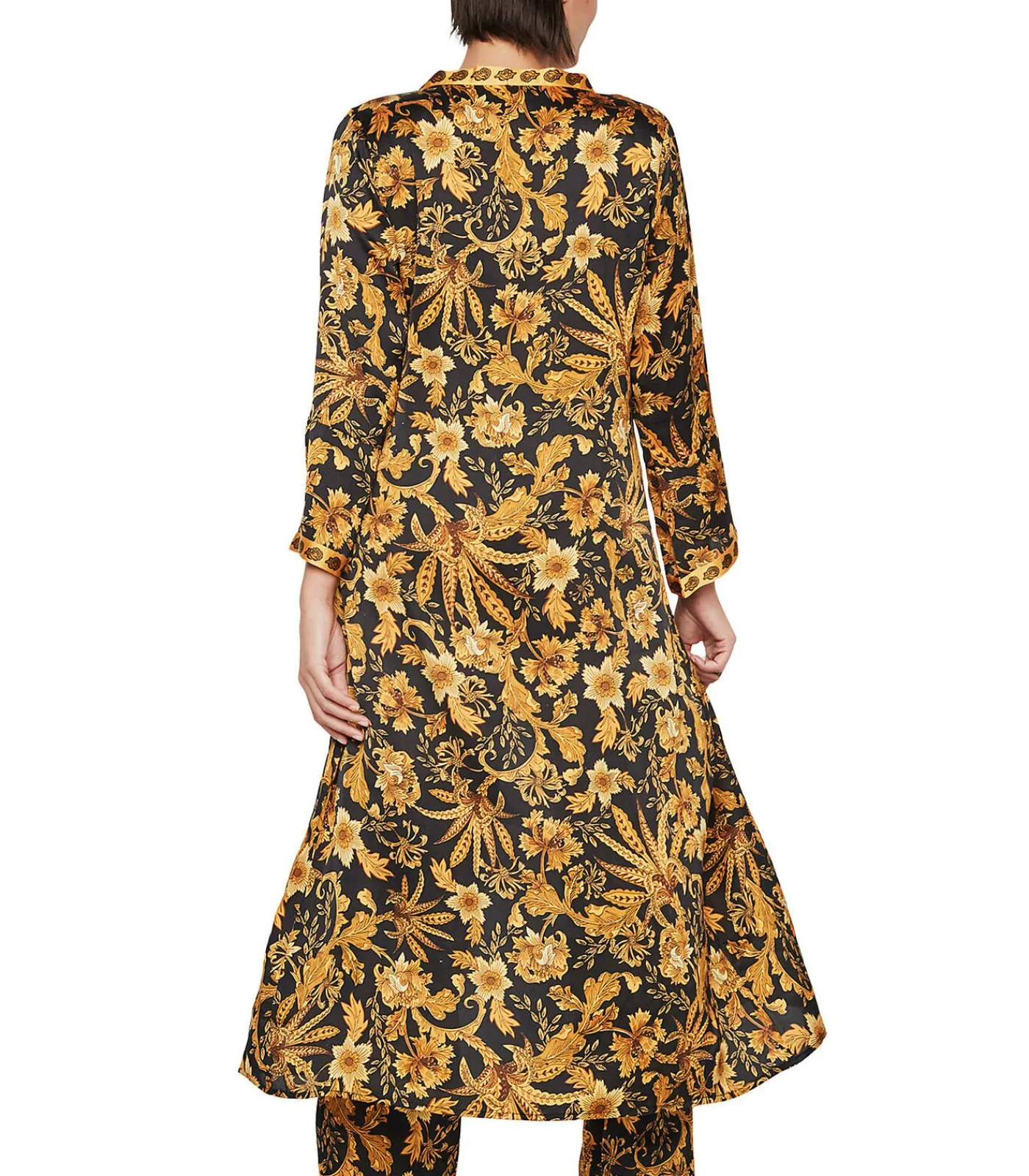 DAMES SELMARK Lang negligé P117 ACANTHUS