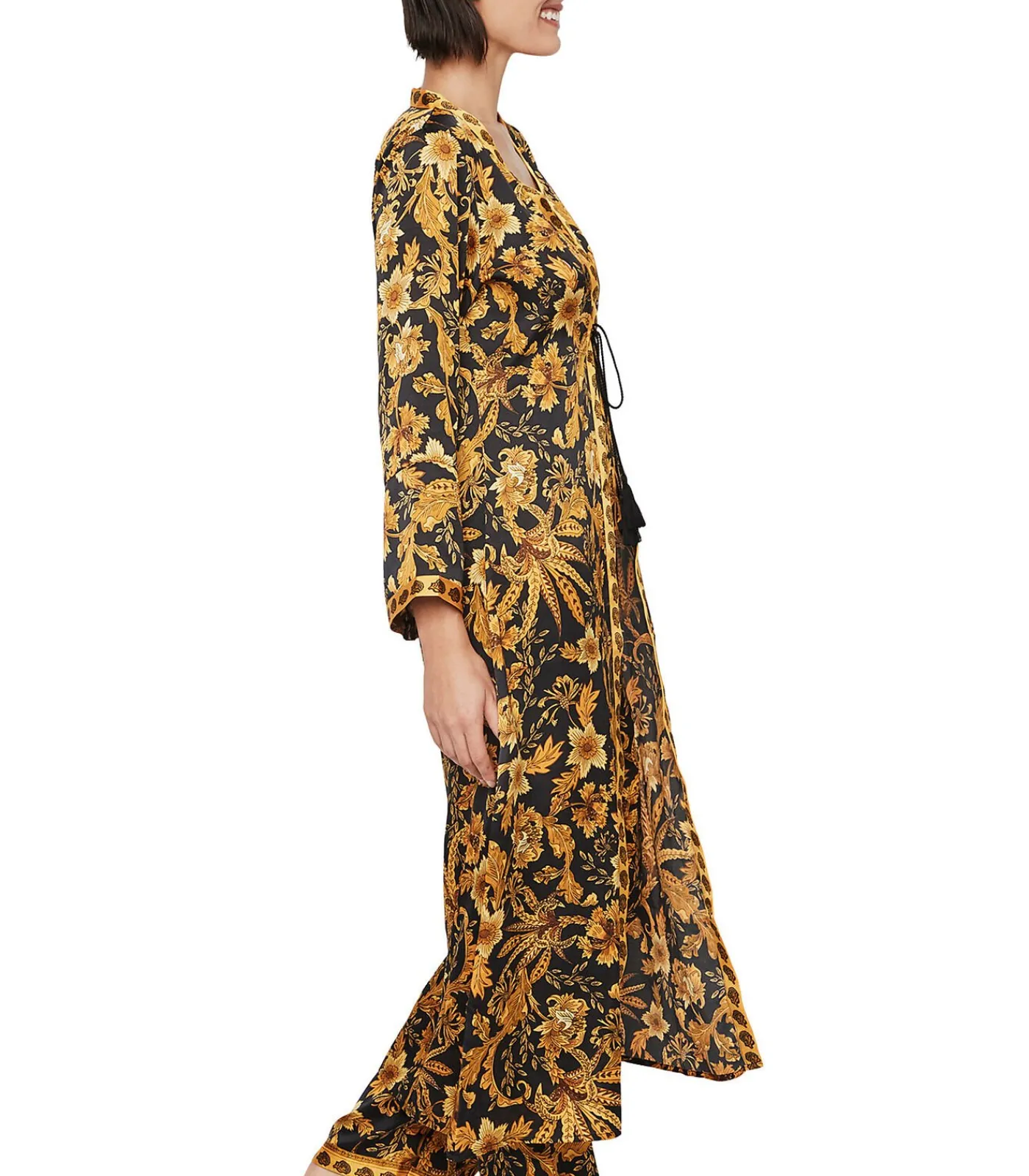 DAMES SELMARK Lang negligé P117 ACANTHUS