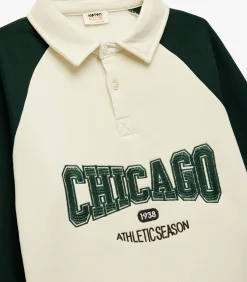 Kinderen Koton Lang Poloshirt Kinderen Geborduurd