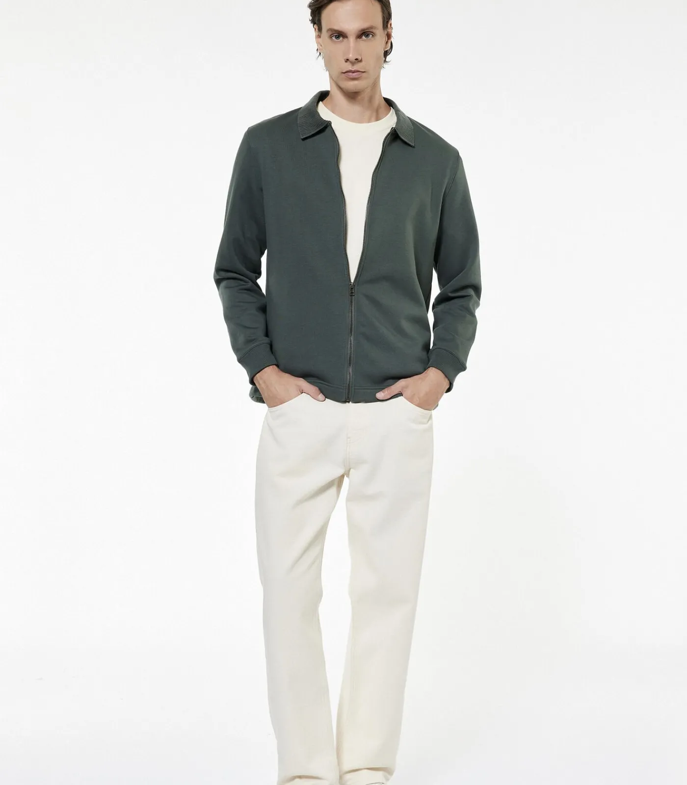 Online Lang vest met lange mouwen Heren Truien & Cardigans