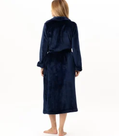 Discount Lange badjas met overslag van flanellen badstof ESSENTIEL 169 DAMES Loungewear