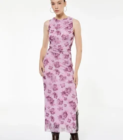 DAMES Koton Lange Bloemenjurk met Ronde Hals