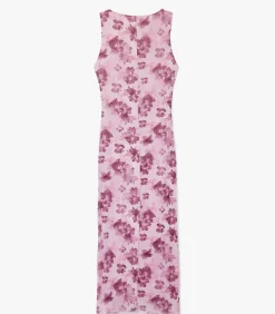 DAMES Koton Lange Bloemenjurk met Ronde Hals