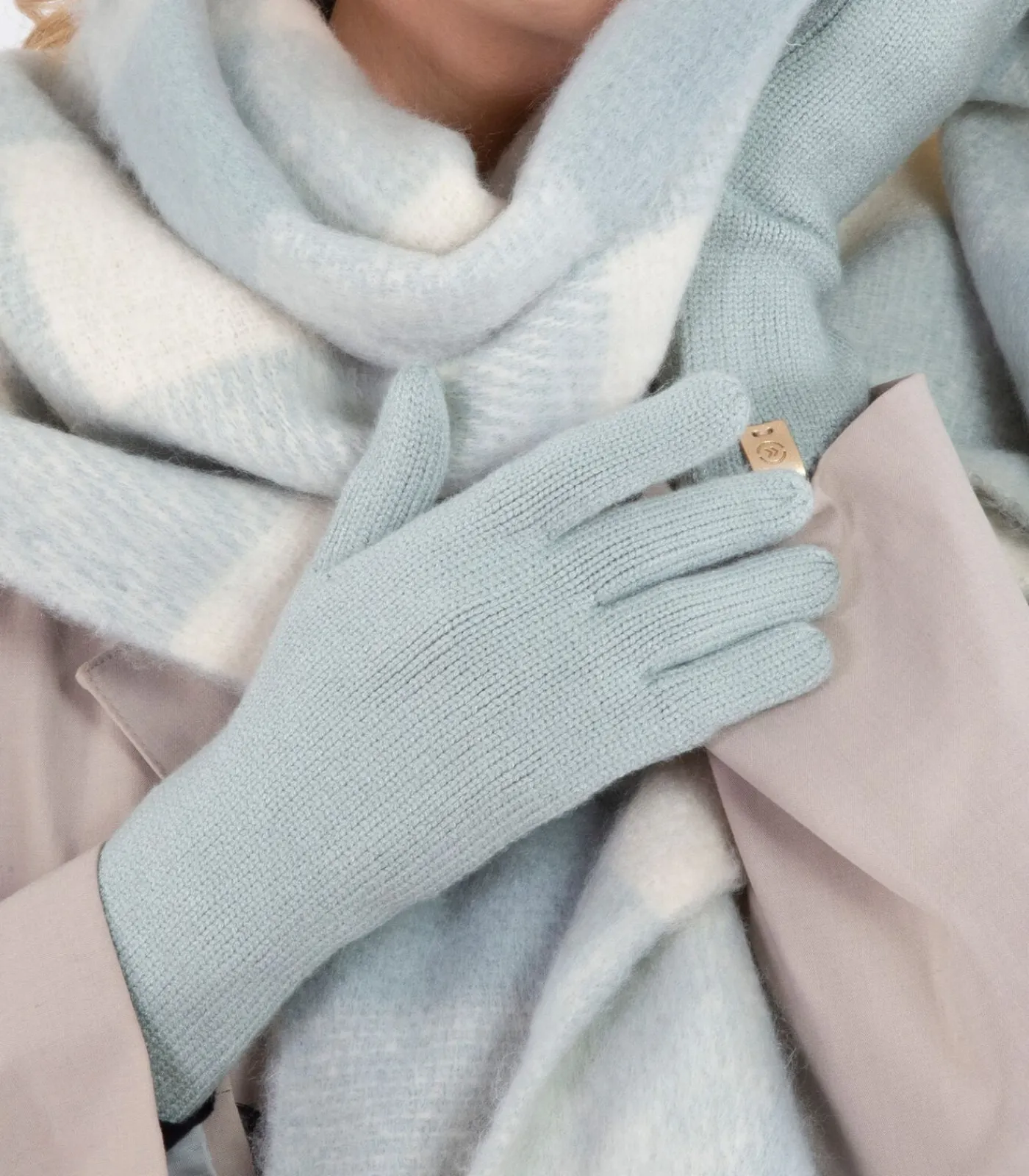 Sale Lange dameshandschoenen Soft Touch Sage mesh DAMES Handschoenen