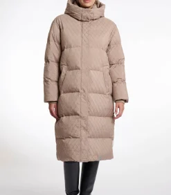 Online Lange gewatteerde jas Toffee 38 DAMES Jassen