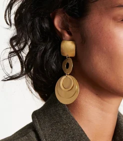 DAMES La Fée Maraboutée Lange gouden oorbellen