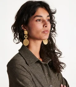 DAMES La Fée Maraboutée Lange gouden oorbellen