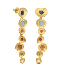 Online Lange gouden oorbellen Favorita Colors DAMES Oorbellen