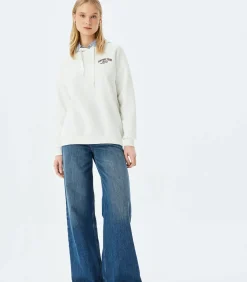 DAMES Koton Lange Hoodie met Print en Capuchon