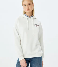 DAMES Koton Lange Hoodie met Print en Capuchon