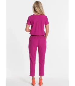 New Lange jumpsuit met elastische taille DAMES Jumpsuits
