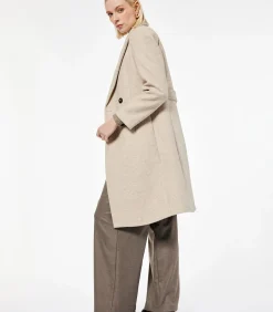 DAMES Koton Lange Kaasjas Met Knoopsluiting En Zakdetails