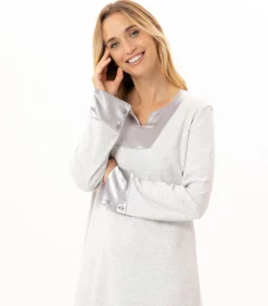 Discount Lange katoenen nachthemd ANDY 111 DAMES Nachtmode