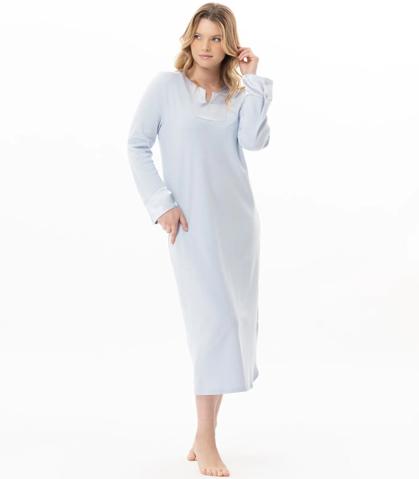 Online Lange katoenen nachthemd ANDY 111 DAMES Nachtmode