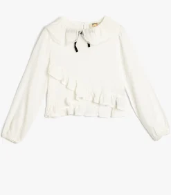 Kinderen Koton Lange mouw Babykraag Blouse