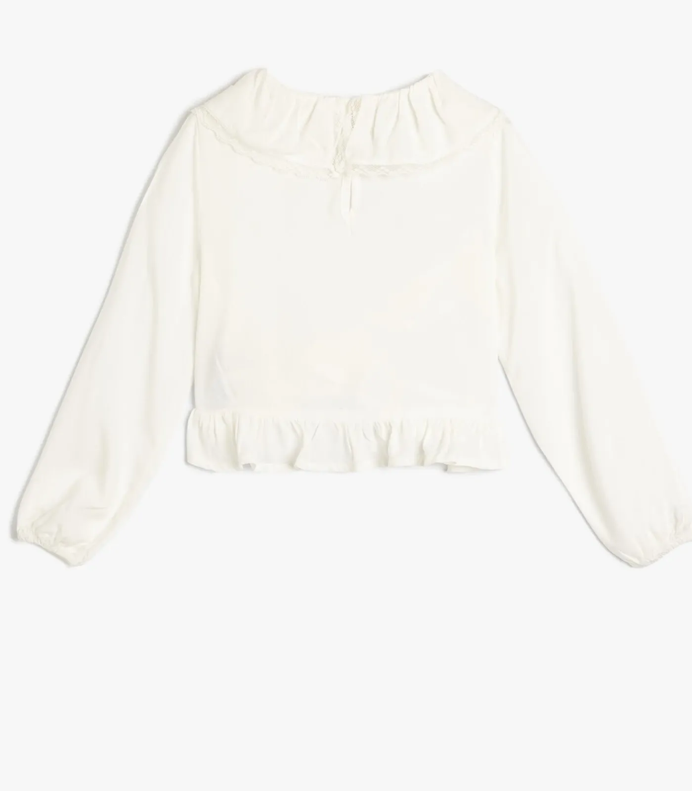 Kinderen Koton Lange mouw Babykraag Blouse