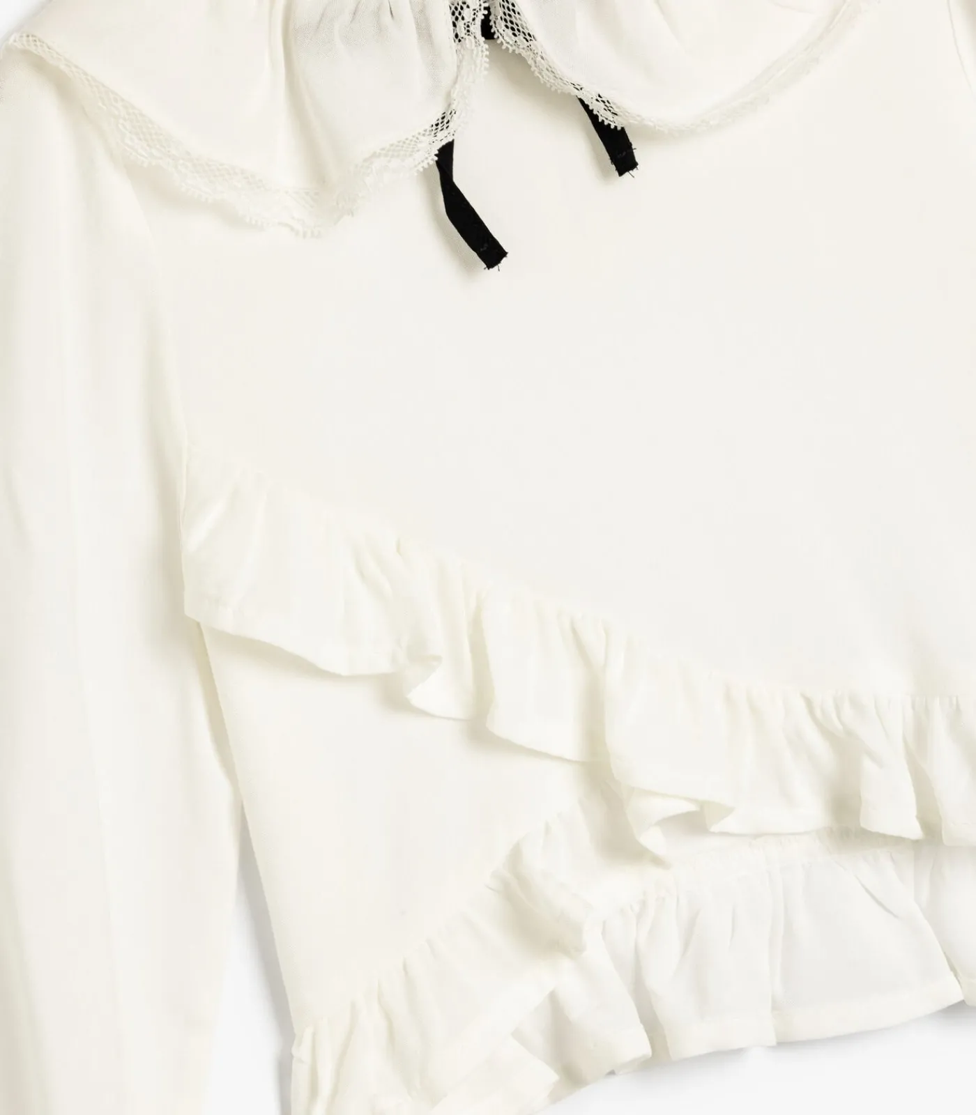 Kinderen Koton Lange mouw Babykraag Blouse