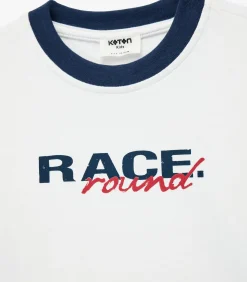 Kinderen Koton Lange Mouwen T-shirt Ronde Hals Katoen Bedrukt