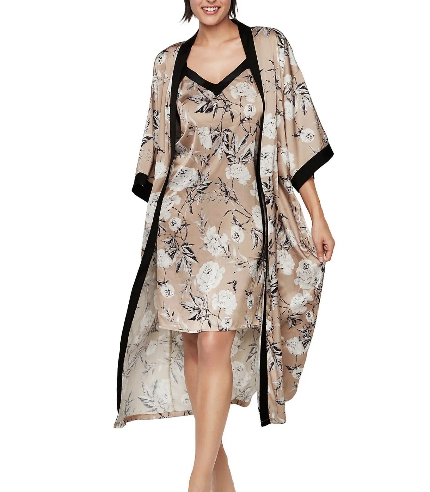 DAMES SELMARK Lange negligé driekwart mouwen MALITZIA