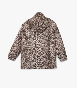 DAMES Koton Lange Regenjas Luipaardprint Met Capuchon