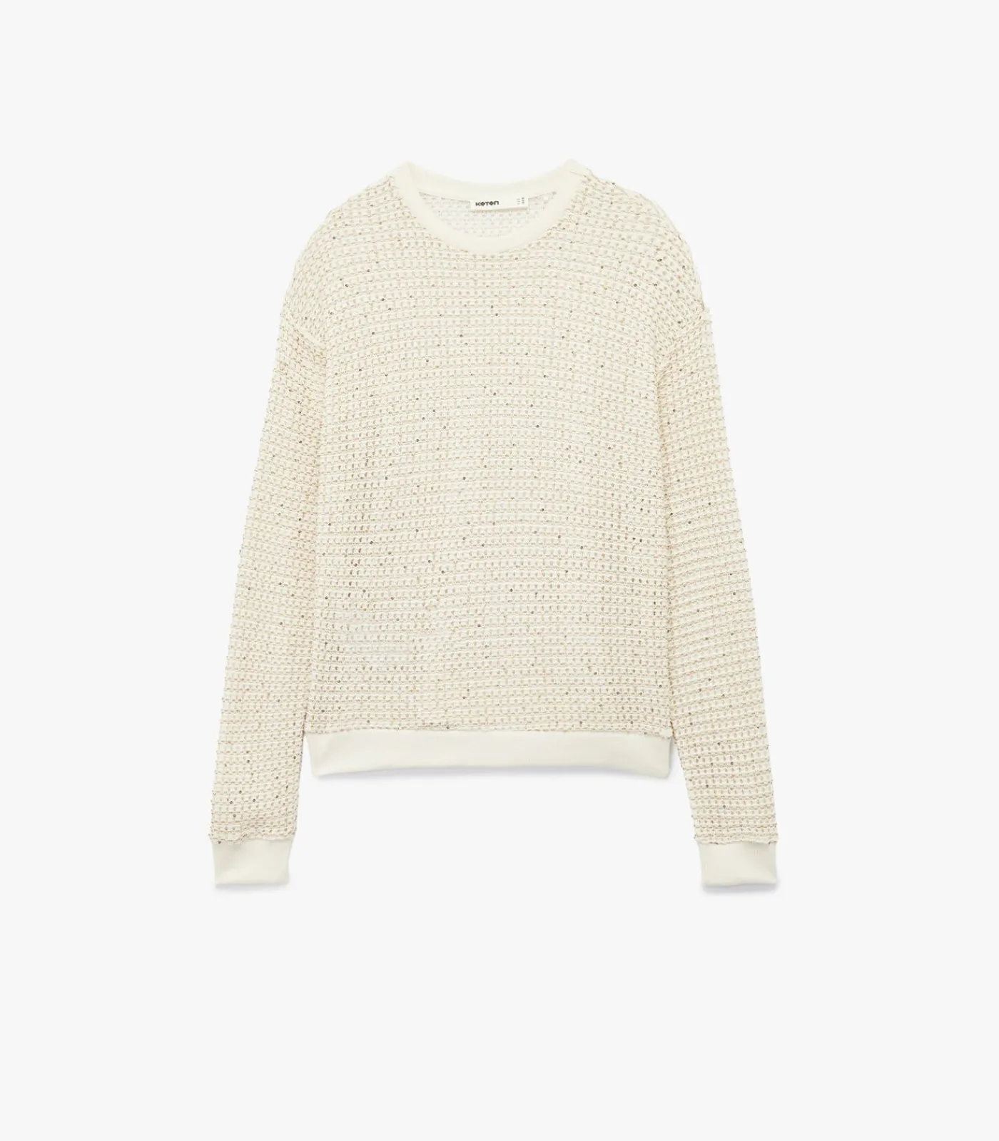 New Lange Trui Ronde Hals Met Bontrand DAMES Overhemden & Blouses