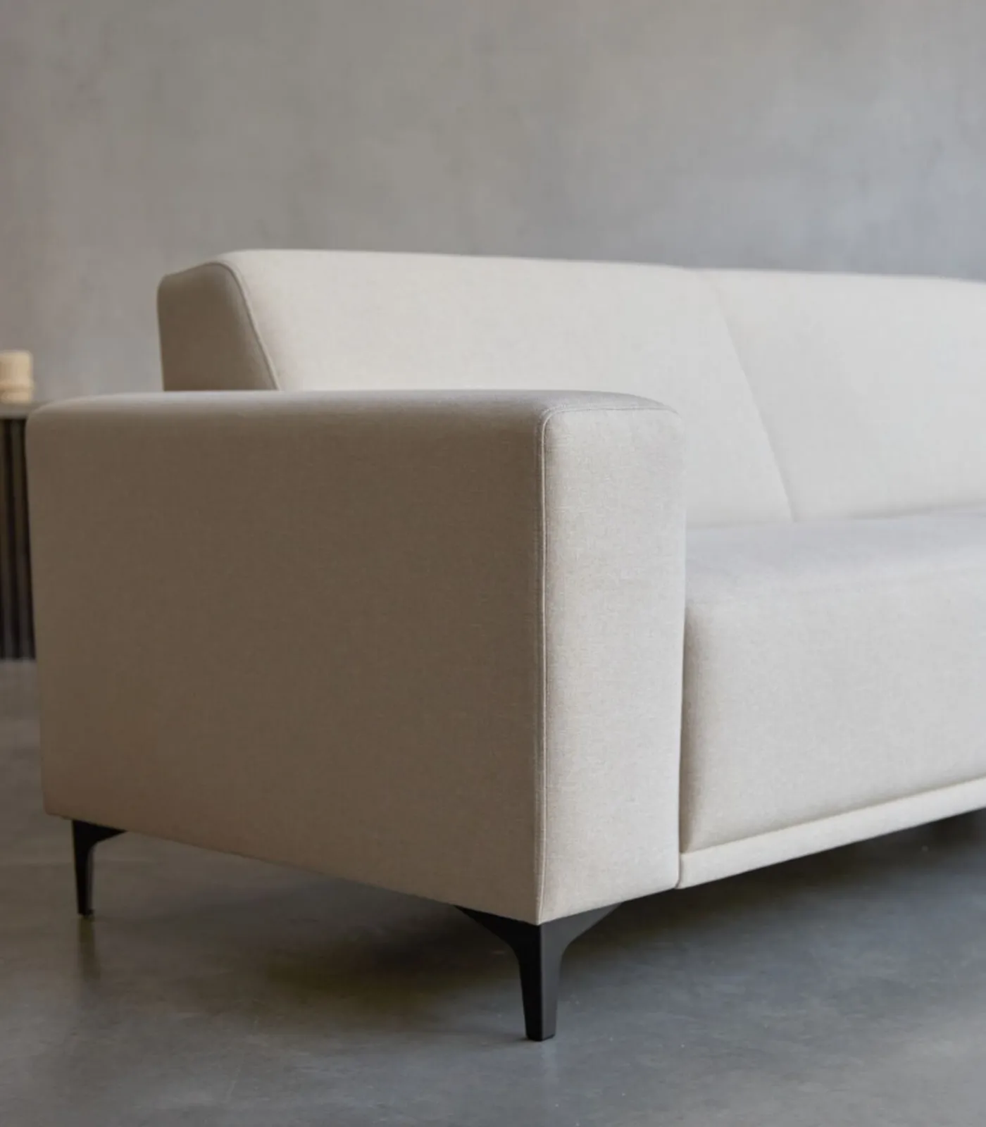 New Lars - Hoekbank rechts in ecru stof 300 x 150 cm Zetels