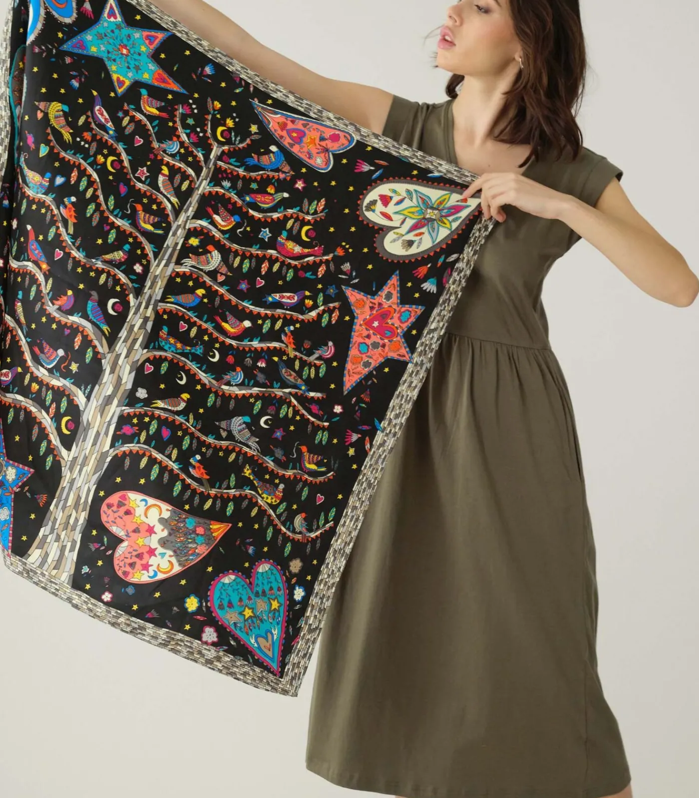 Best LAVINIA - Sjaal met geometrisch patroon DAMES Sjaals