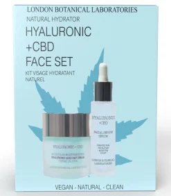 London Botanical laboratories LBL- CBD + hyaluronzuur gezichtsset (serum + vochtinbrengende crème)