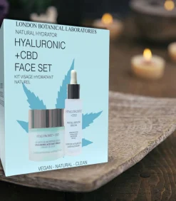 London Botanical laboratories LBL- CBD + hyaluronzuur gezichtsset (serum + vochtinbrengende crème)