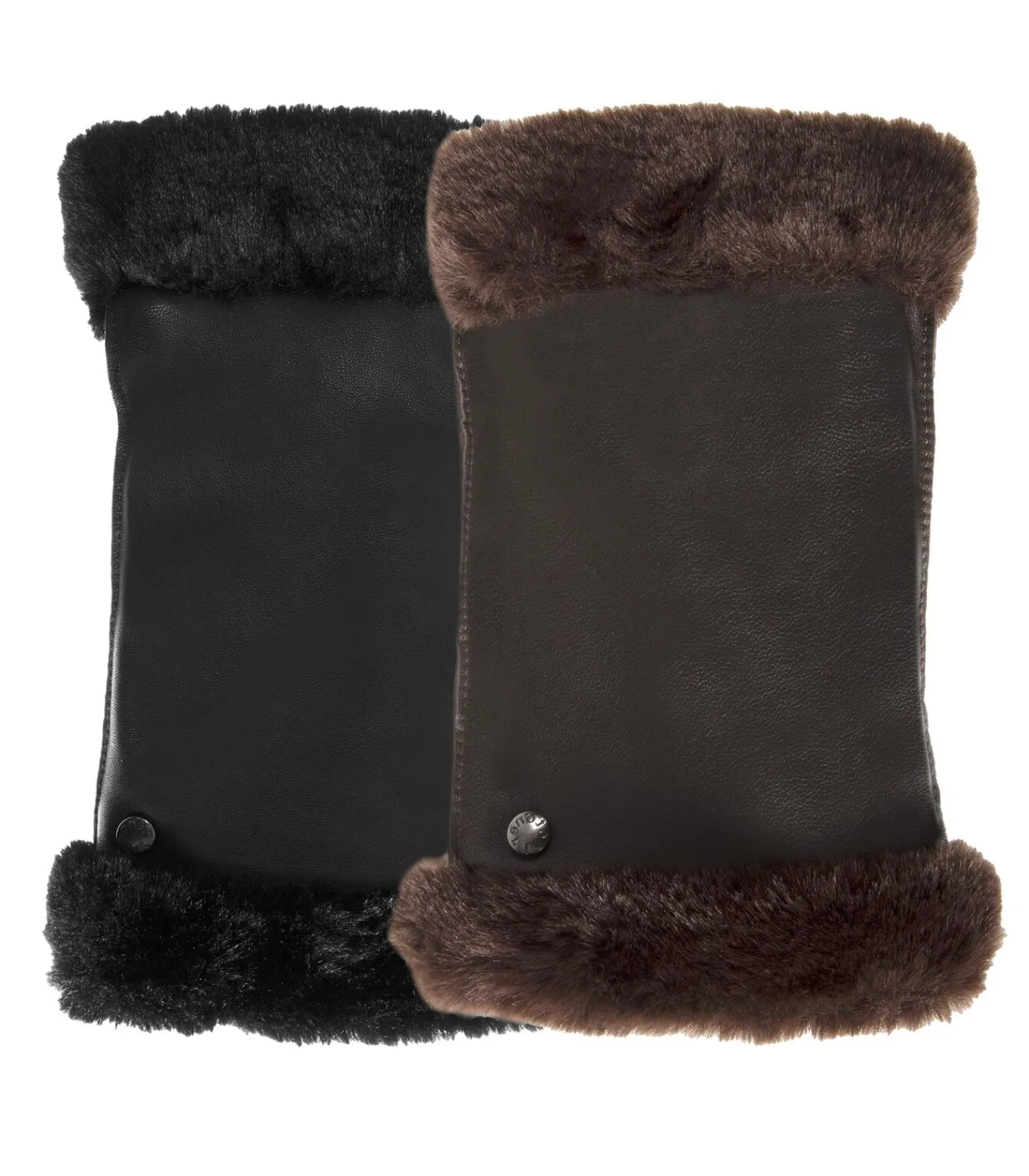 Lederen dameswanten Zwart DAMES Handschoenen